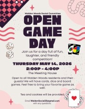 Social Committee Board Game Day 2:00 - 4:00 PM - Tea and Cookies @ Club House